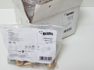 Переходник с накидной гайкой Rehau Rautitan RX 16 × 3/4" В