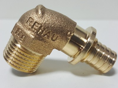 366088001 Колено с наружной резьбой Rehau Rautitan RX 16 x 1/2" Н