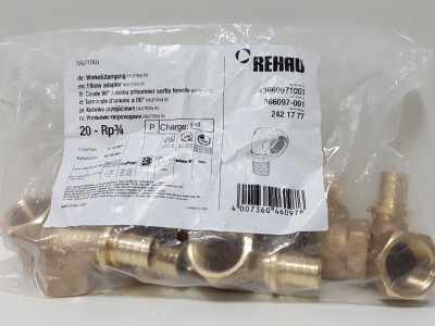 366097-001 Колено с внутренней резьбой Rehau Rautitan RX 20 x 3/4" В