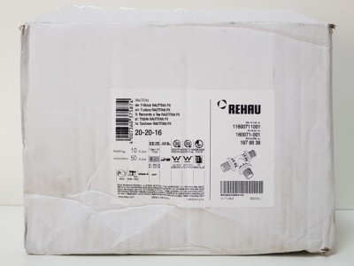 160071-001 тройник Rehau Rautitan PX 16 x 20 x 20