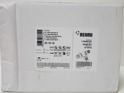160082-001 Тройник промежуточный Rehau Rautitan PX 16 x 16 x 25