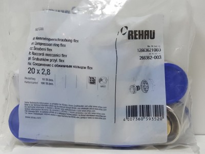 266362-003 Резьбозажимное соединение Rehau 20 x 2.8