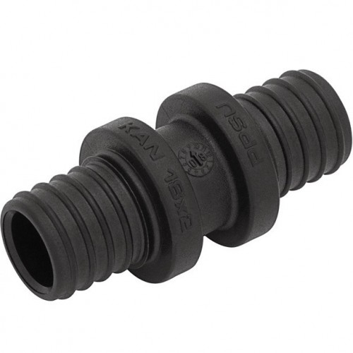9019.30 З'єднувач двосторонній муфта KAN-therm PPSU Push 25 x 3.5 / 18 x 2.5 9019.30 З'єднувач двосторонній муфта KAN-therm PPSU Push 25 x 3.5 / 18 x 2.5