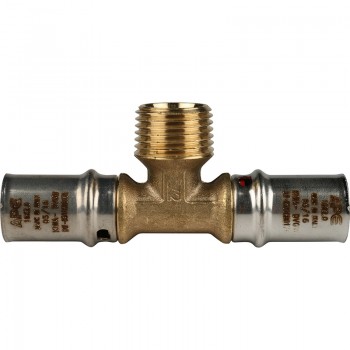 AP133 Тройник с наружной резьбой APE 16 x 1/2" х 16