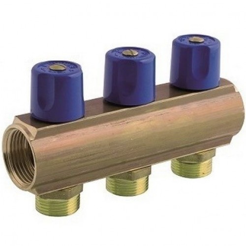 237E Колектор вентильний Bianchi 1" x 3/4" x 7 виходів 237E Колектор вентильний Bianchi 1" x 3/4" x 7 виходів