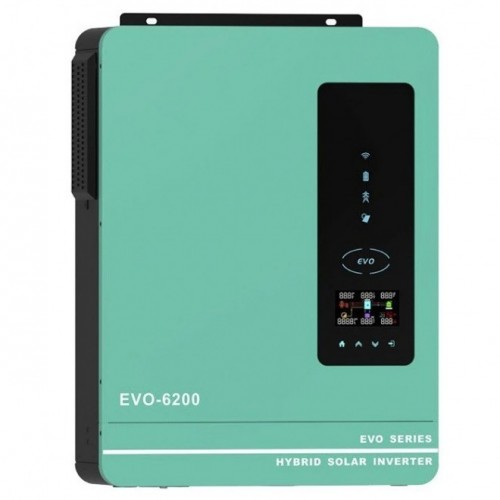 Гібридний інвертор Anern AN-SCI-EVO-6200, 48 В, 6200 Вт (безперебійник, UPS, ДБЖ) Гібридний інвертор Anern AN-SCI-EVO-6200, 48 В, 6200 Вт (безперебійник, UPS, ДБЖ)