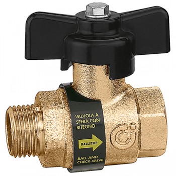 332400 Кран із зворотним клапаном Caleffi - 1/2" ЗВ ЧБ 332400 Кран із зворотним клапаном Caleffi - 1/2" ЗВ ЧБ