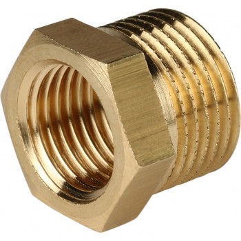 F593 Футорка латунь Pattaroni - 3/4" х 3/8" ЗВ F593 Футорка латунь Pattaroni - 3/4" х 3/8" ЗВ