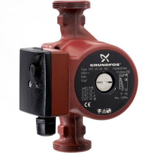 Насос циркуляционный Grundfos UPS 25-55 180 95906404 Насос циркуляционный Grundfos UPS 25-55 180 95906404